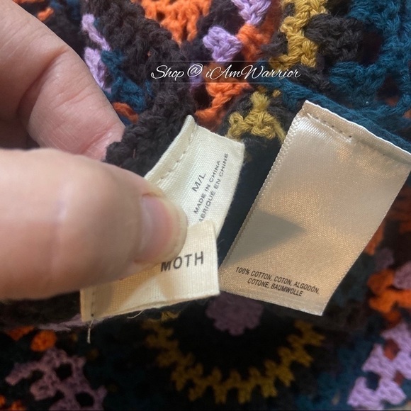 Anthropologie Moth boho circle crochet cardigan *shop@iamwarrior - Picture 11 of 12